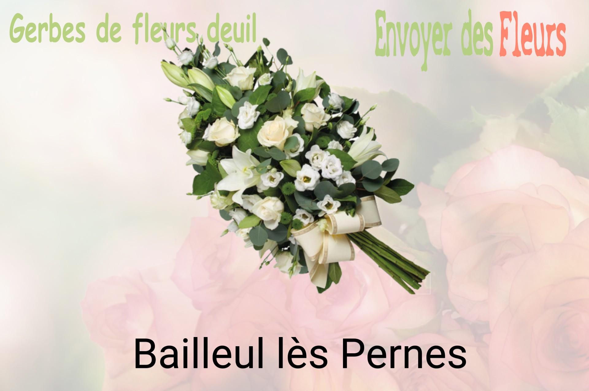 Gerbe de fleurs de deuil livrée à Bailleul-lès-Pernes